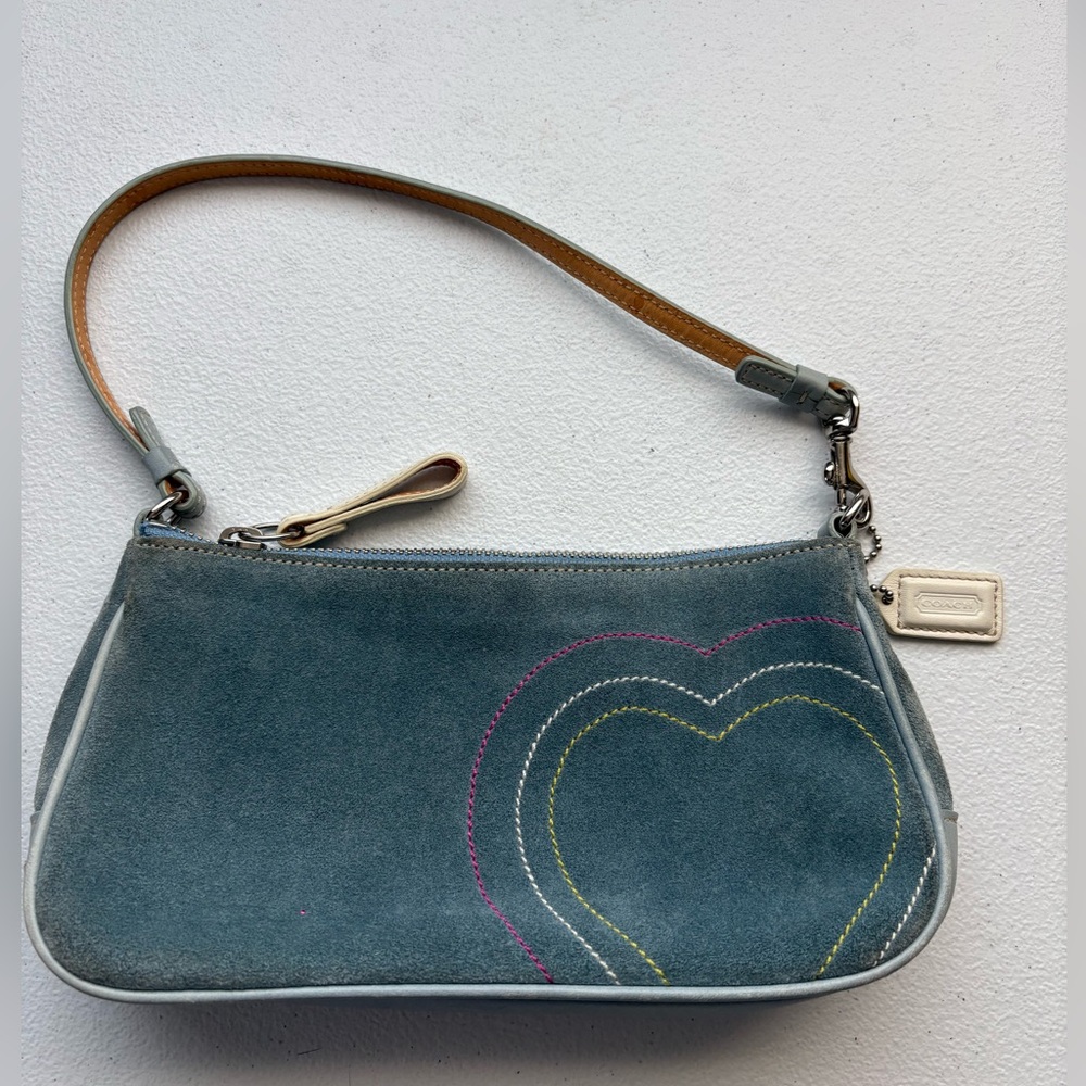 2002 Rare Coach Blue Suede Women's Bag